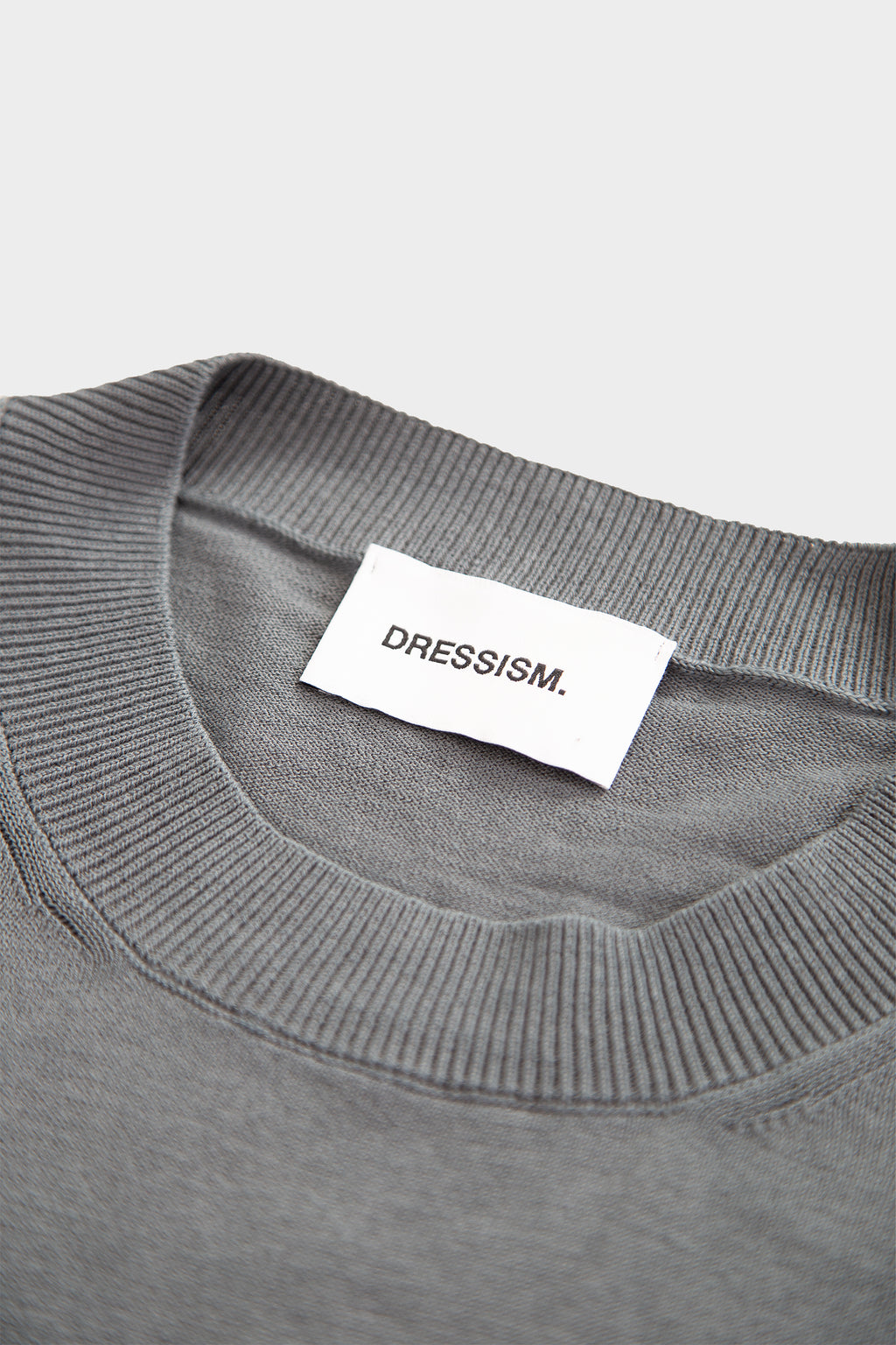 Grey knit t-shirt