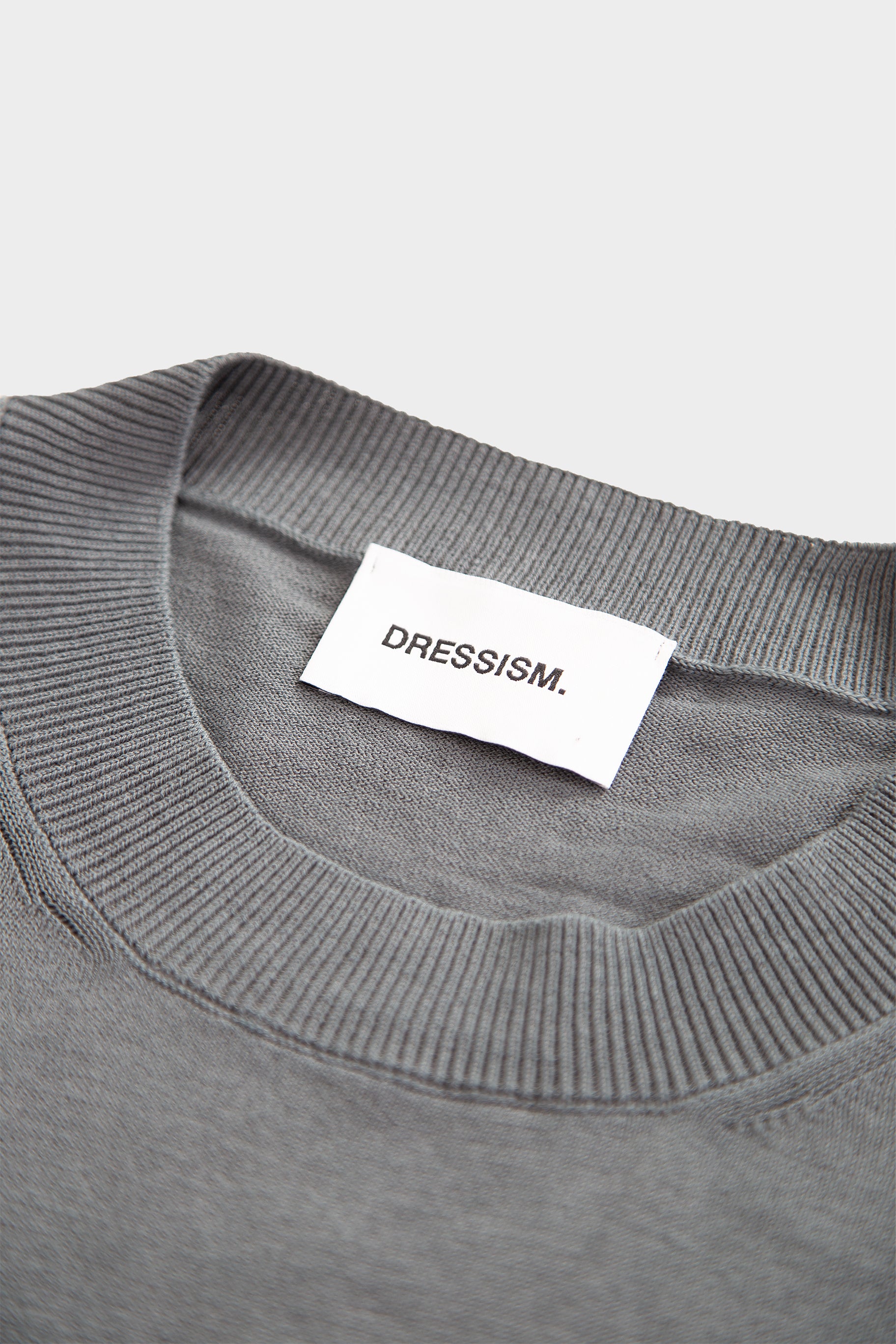 Grey knit t-shirt