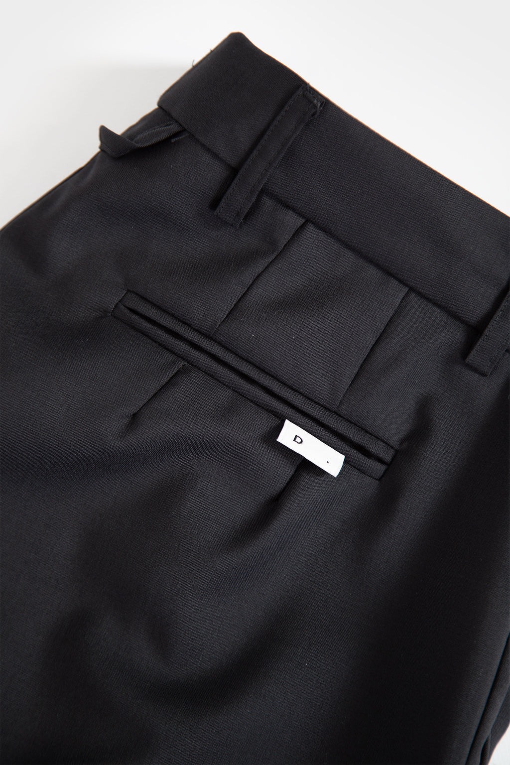 Black trousers in fresco wool