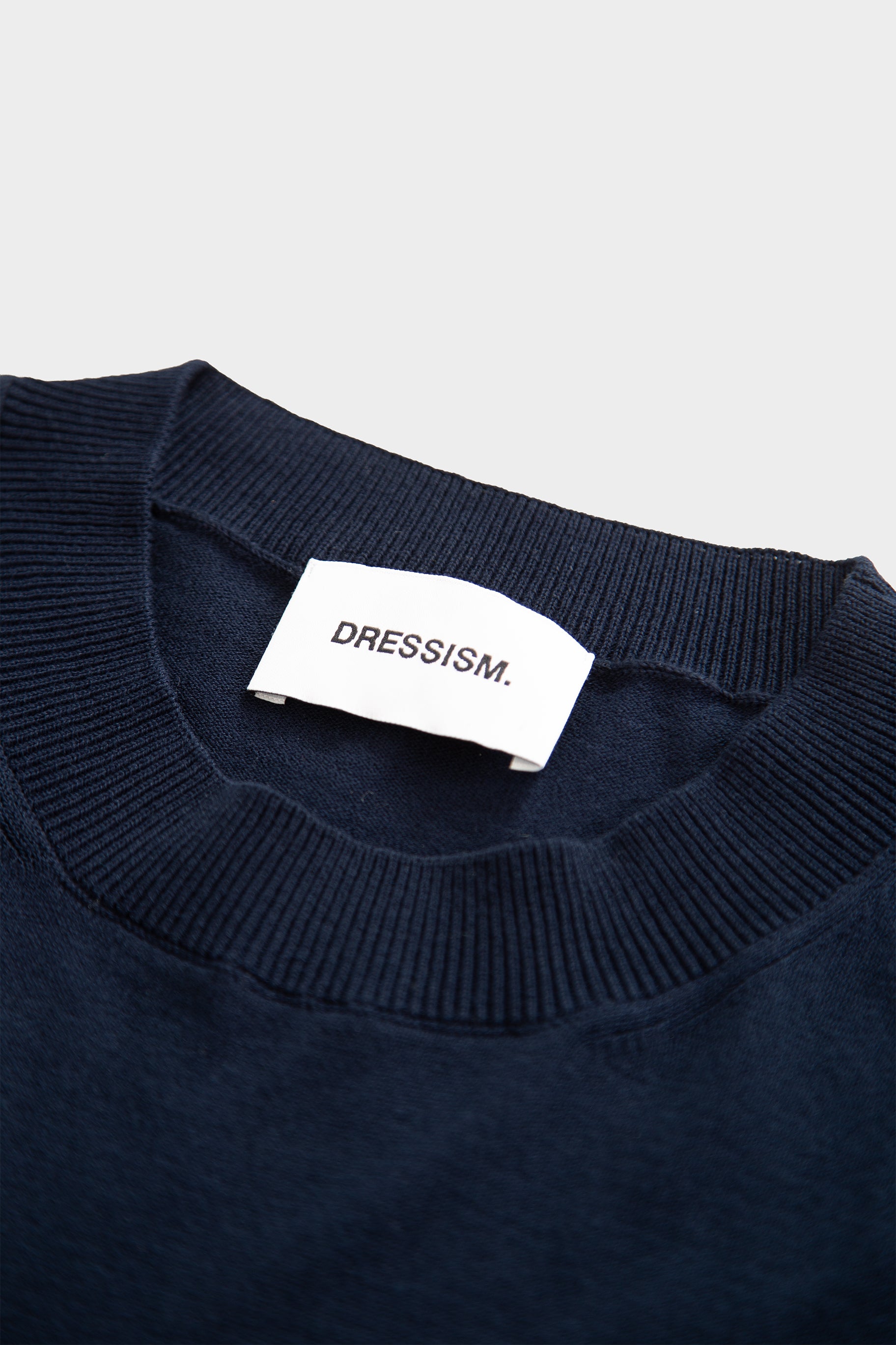 Navy knitted t-shirt