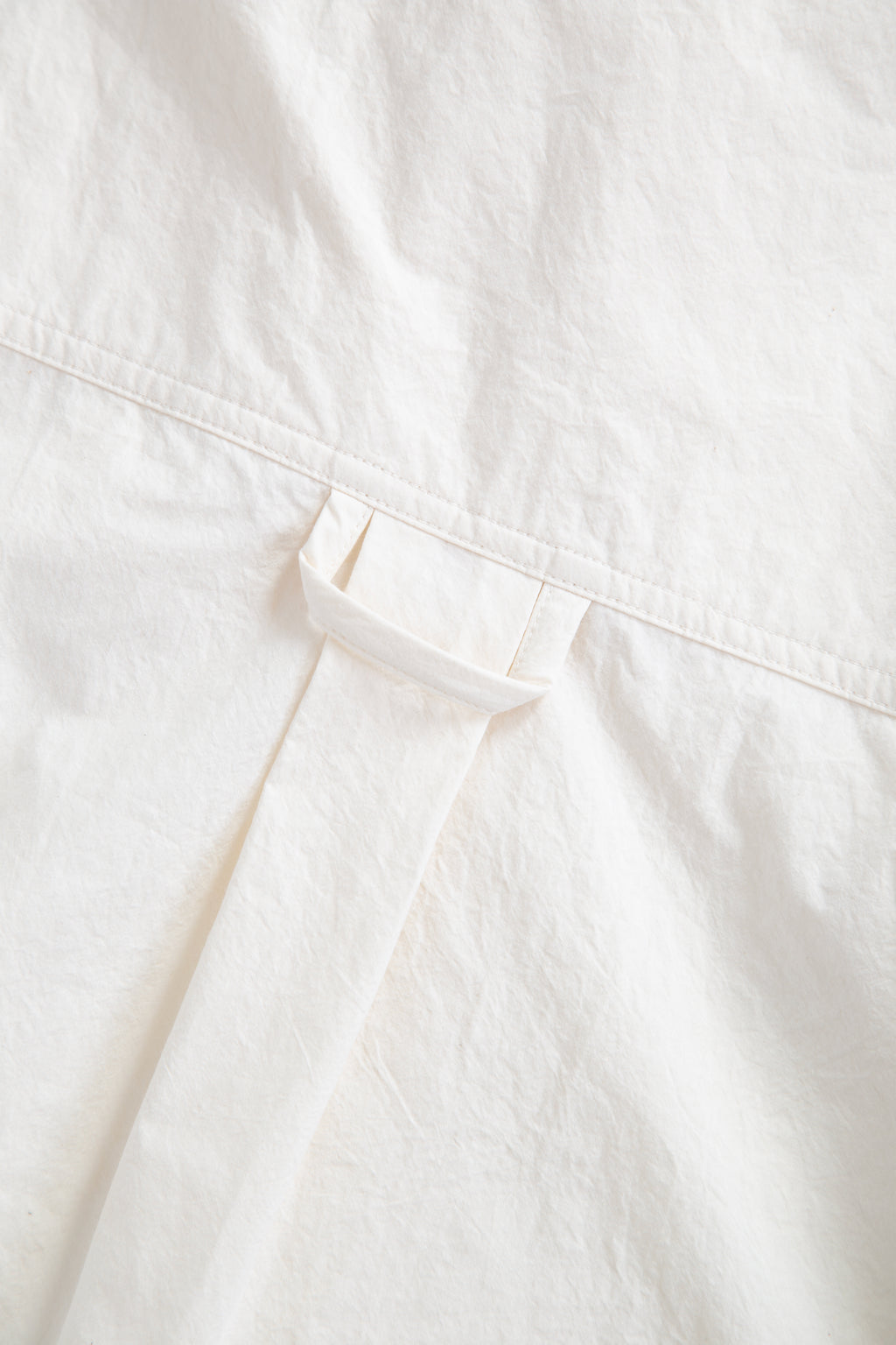 CHEST CUT OVERSHIRT-Cream
