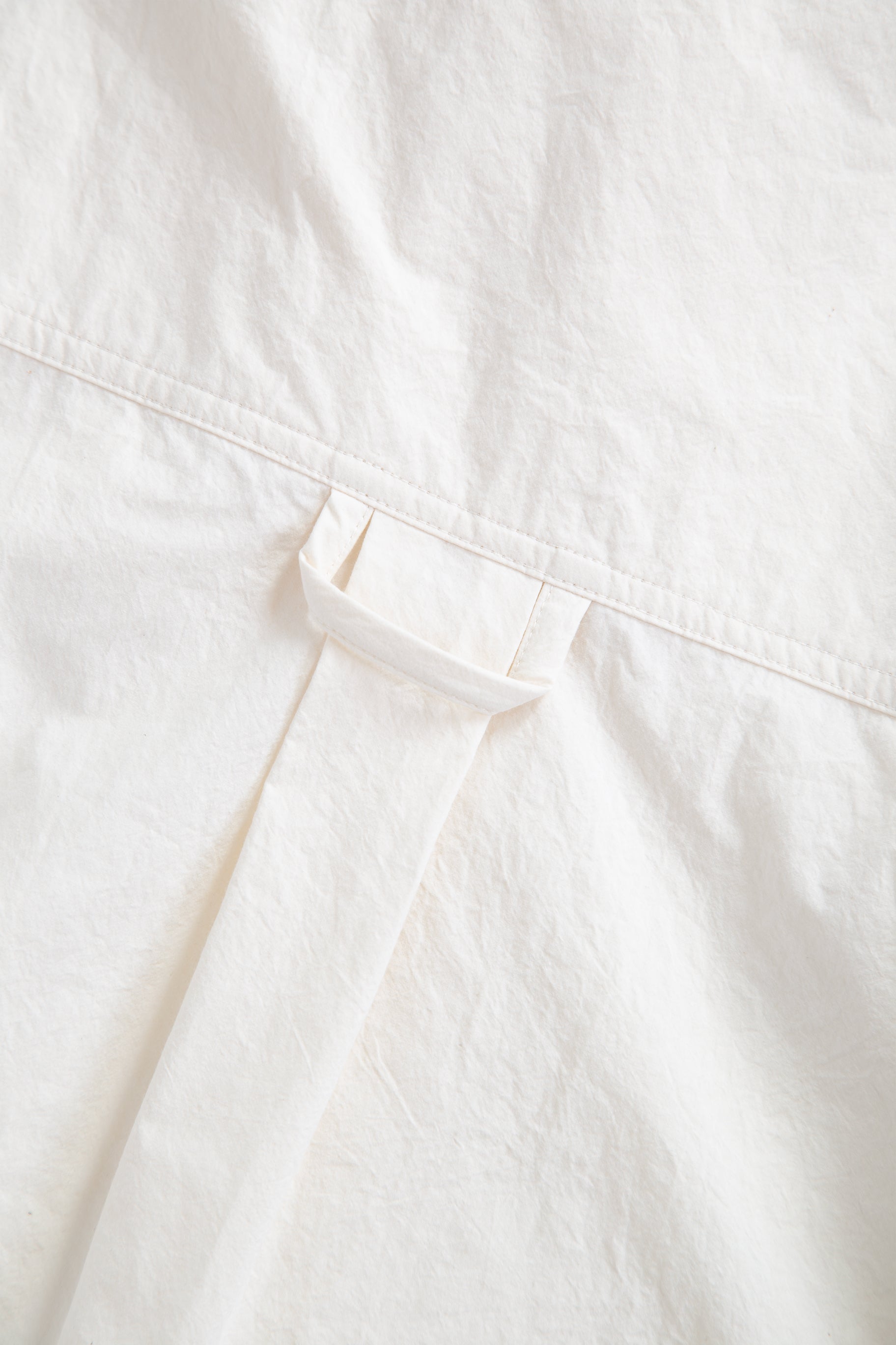 CHEST CUT OVERSHIRT-Cream