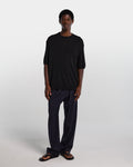 Black viscose t-shirt