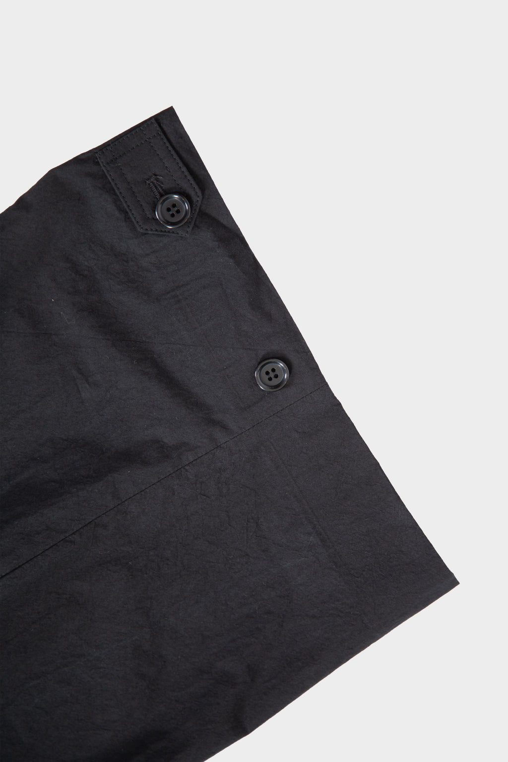 Black cotton poplin trousers
