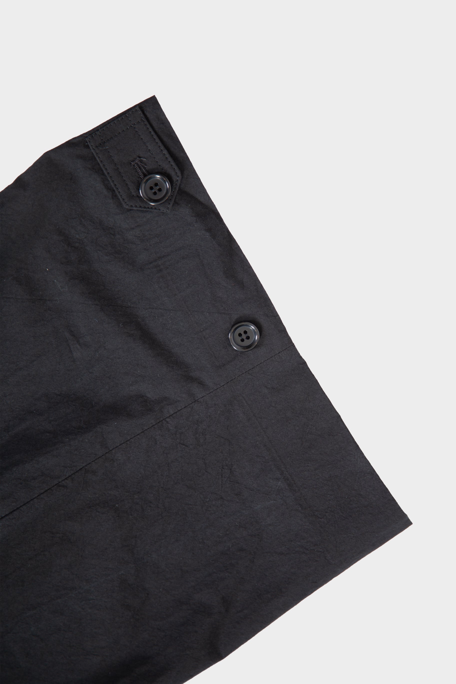 Black cotton poplin trousers