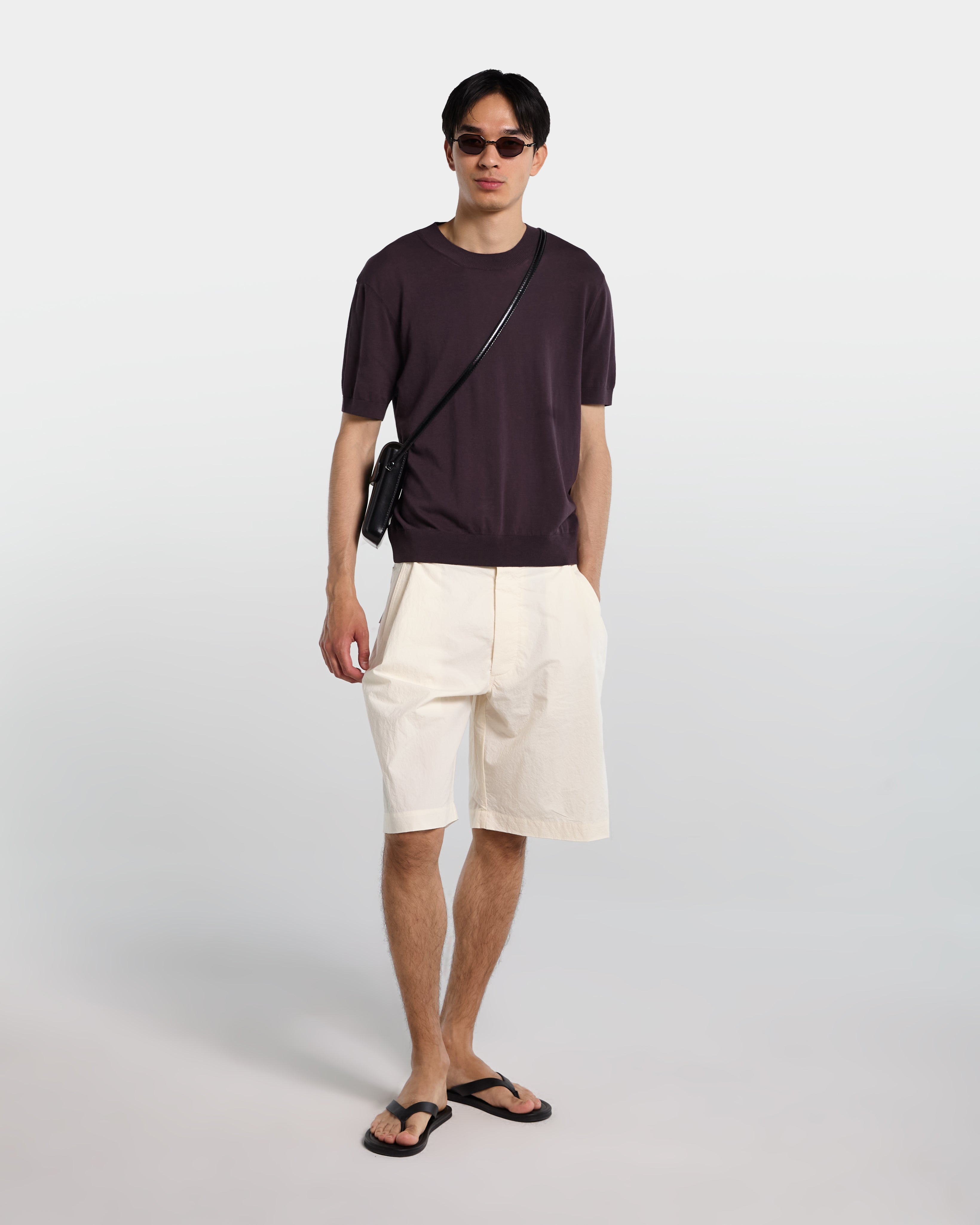 Brown knitted T-shirt