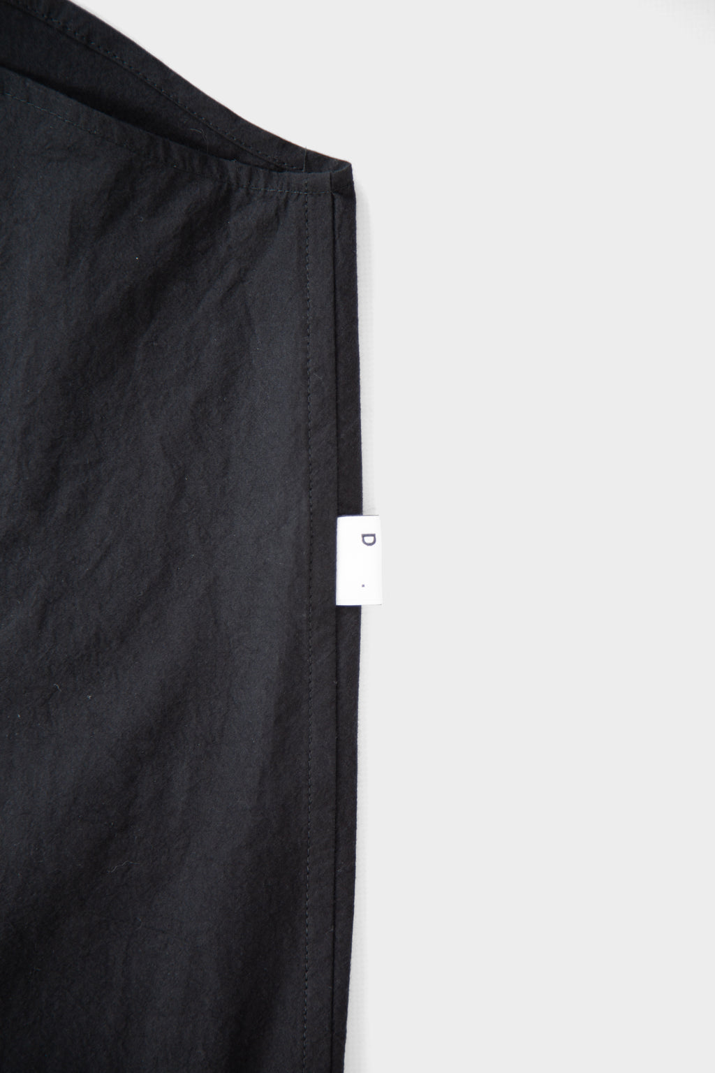 Black cotton poplin overshirt