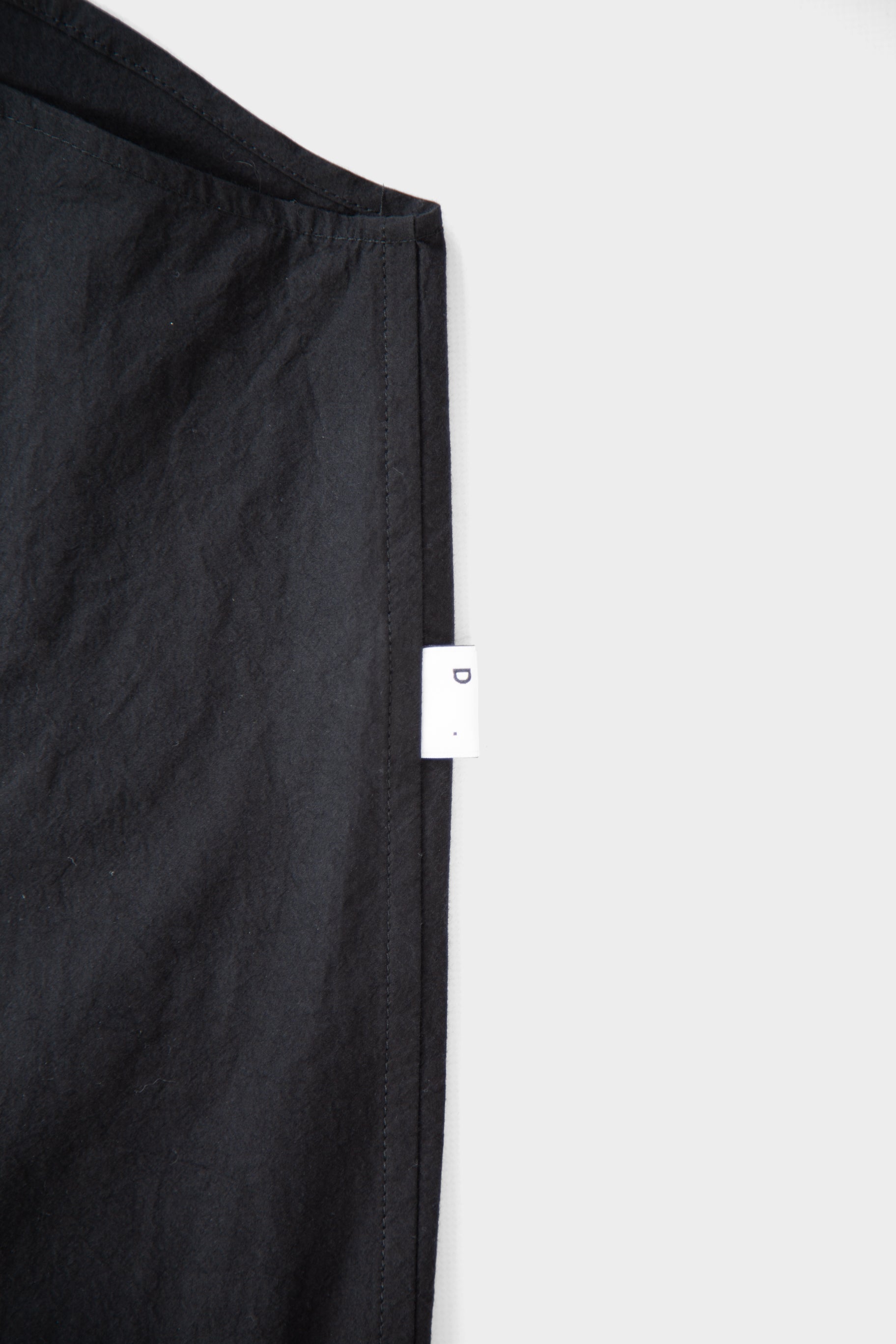 Black cotton poplin overshirt