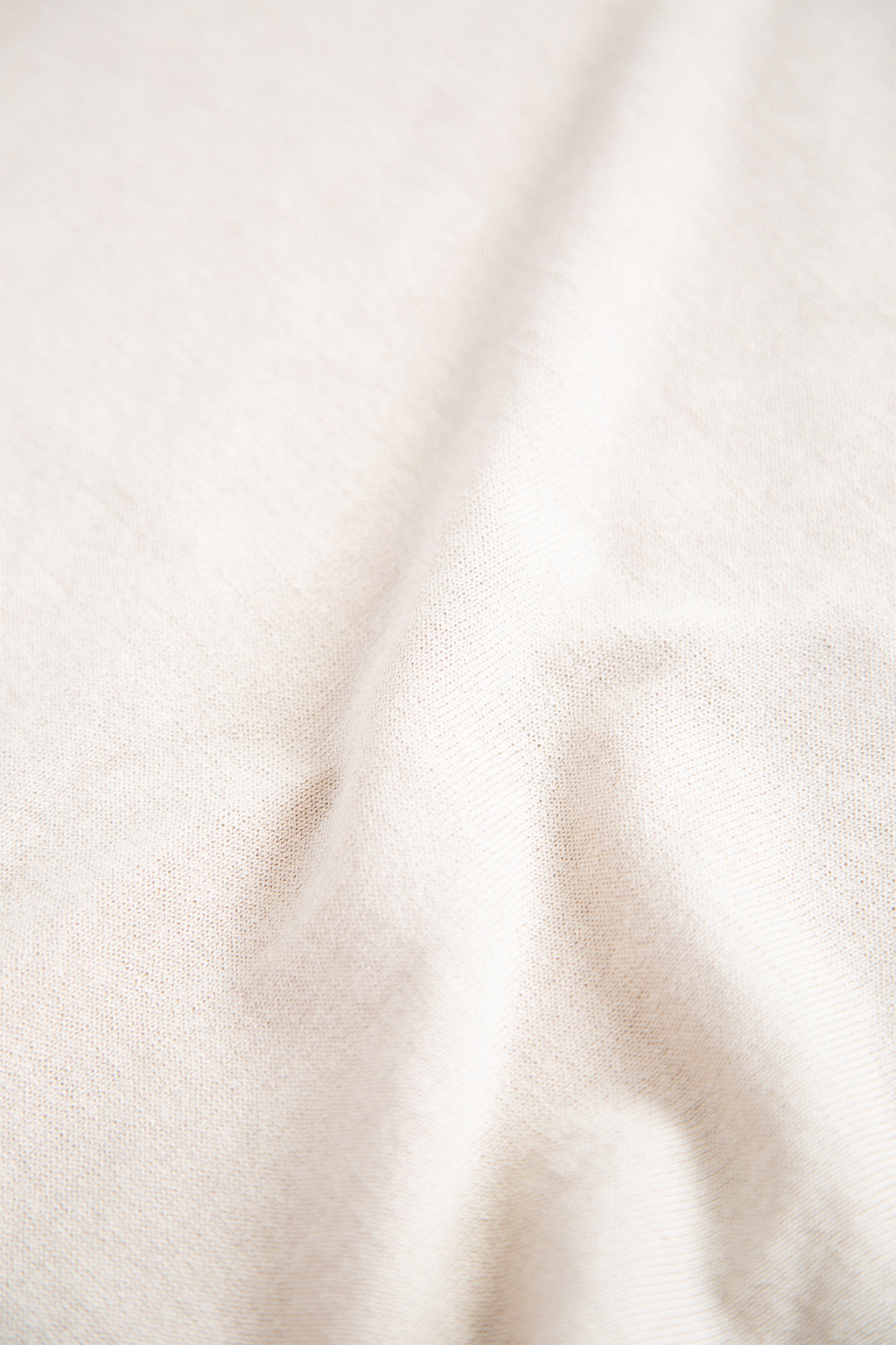 Sand-colored knit T-shirt
