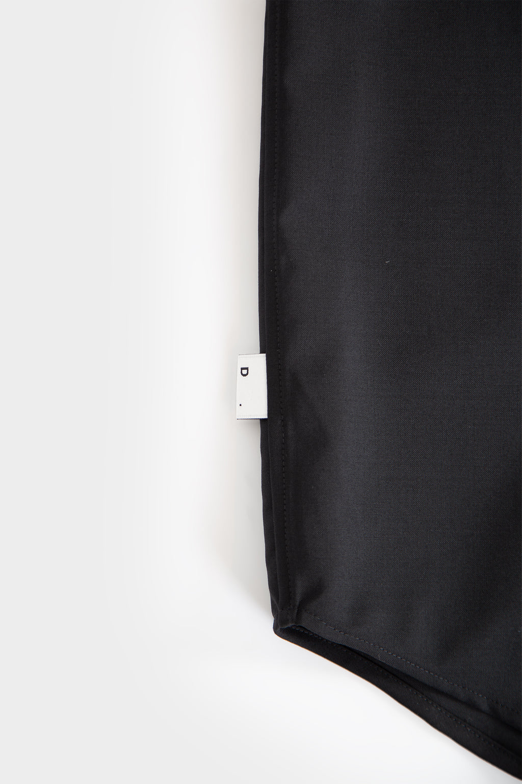 Black tailored wool overshirt 