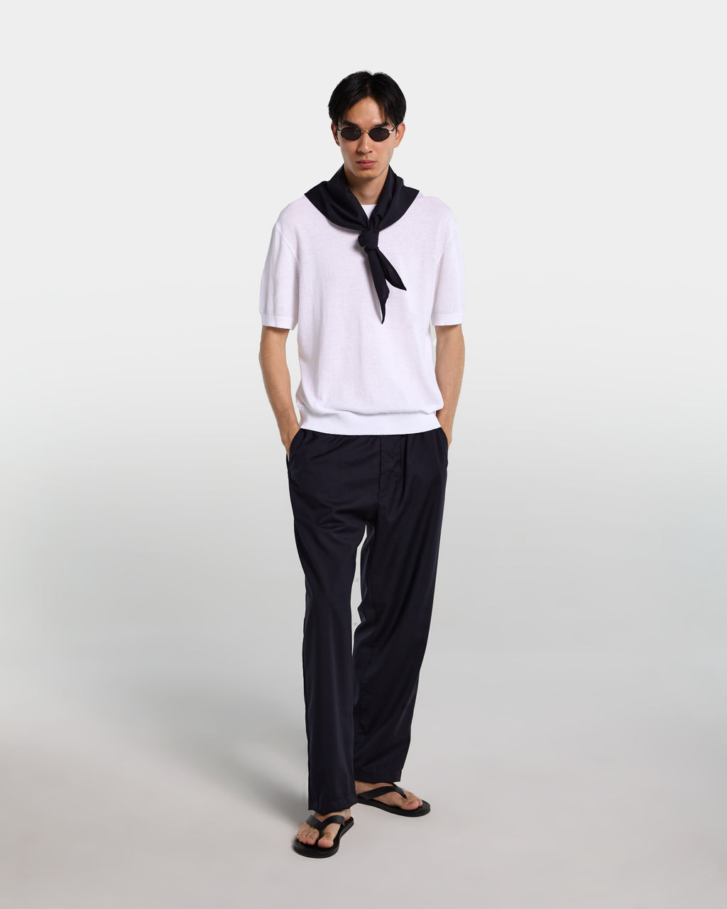 White knit t-shirt