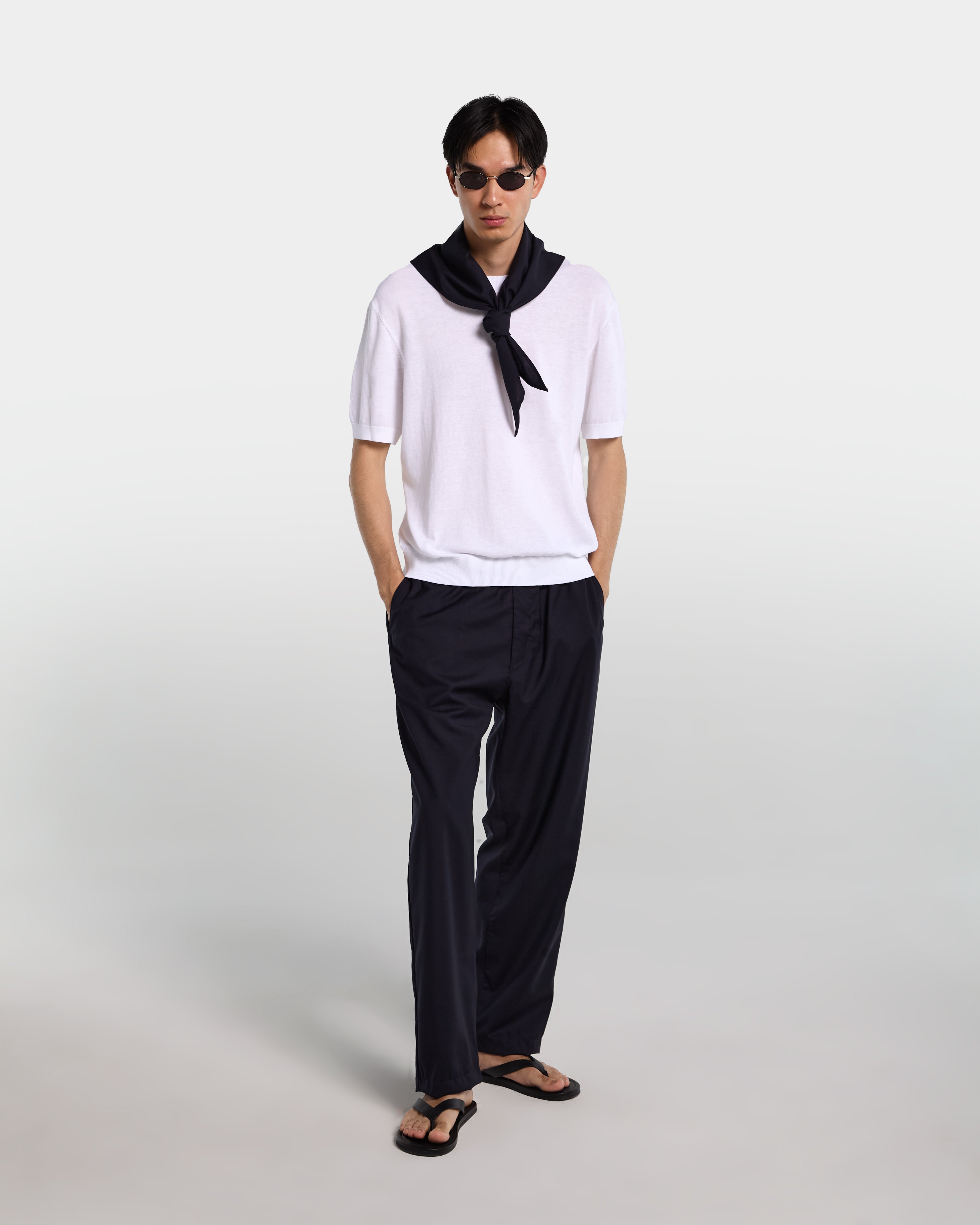 White knit t-shirt