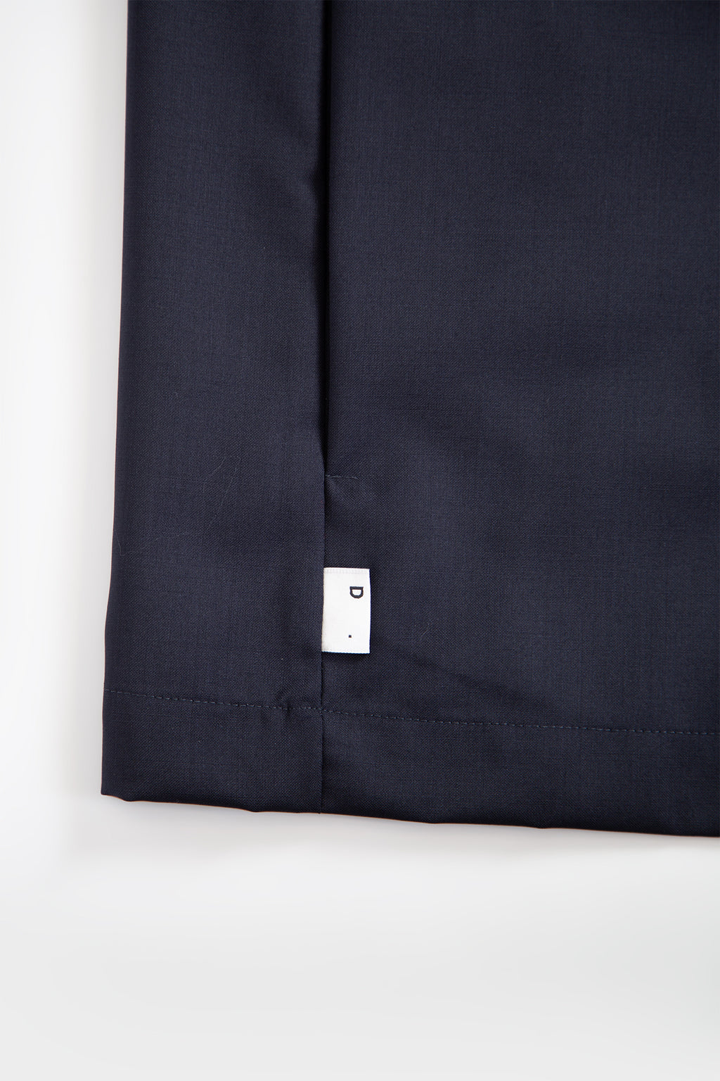 Navy blue tailored wool jacket