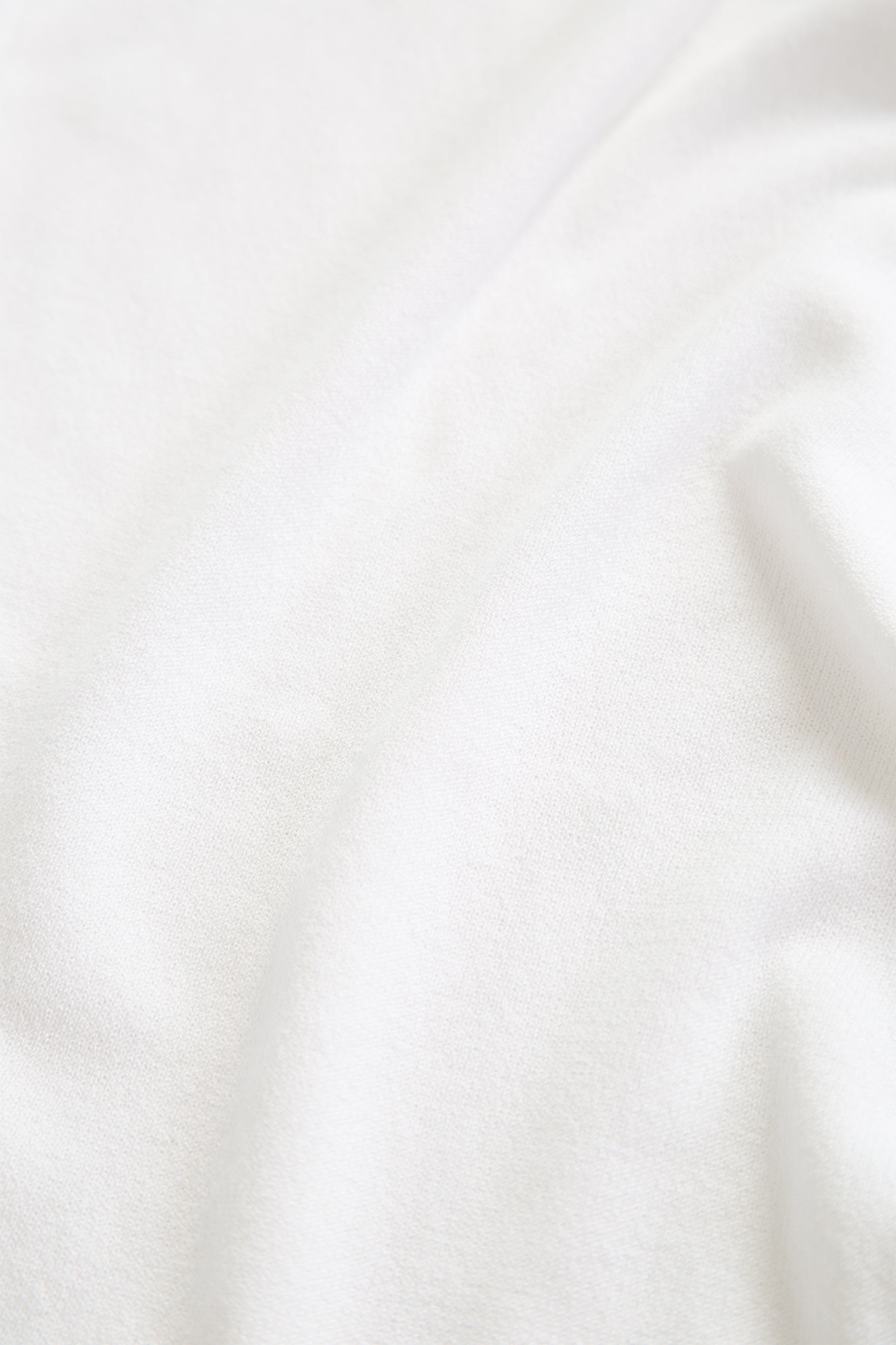 White viscose knitted polo shirt