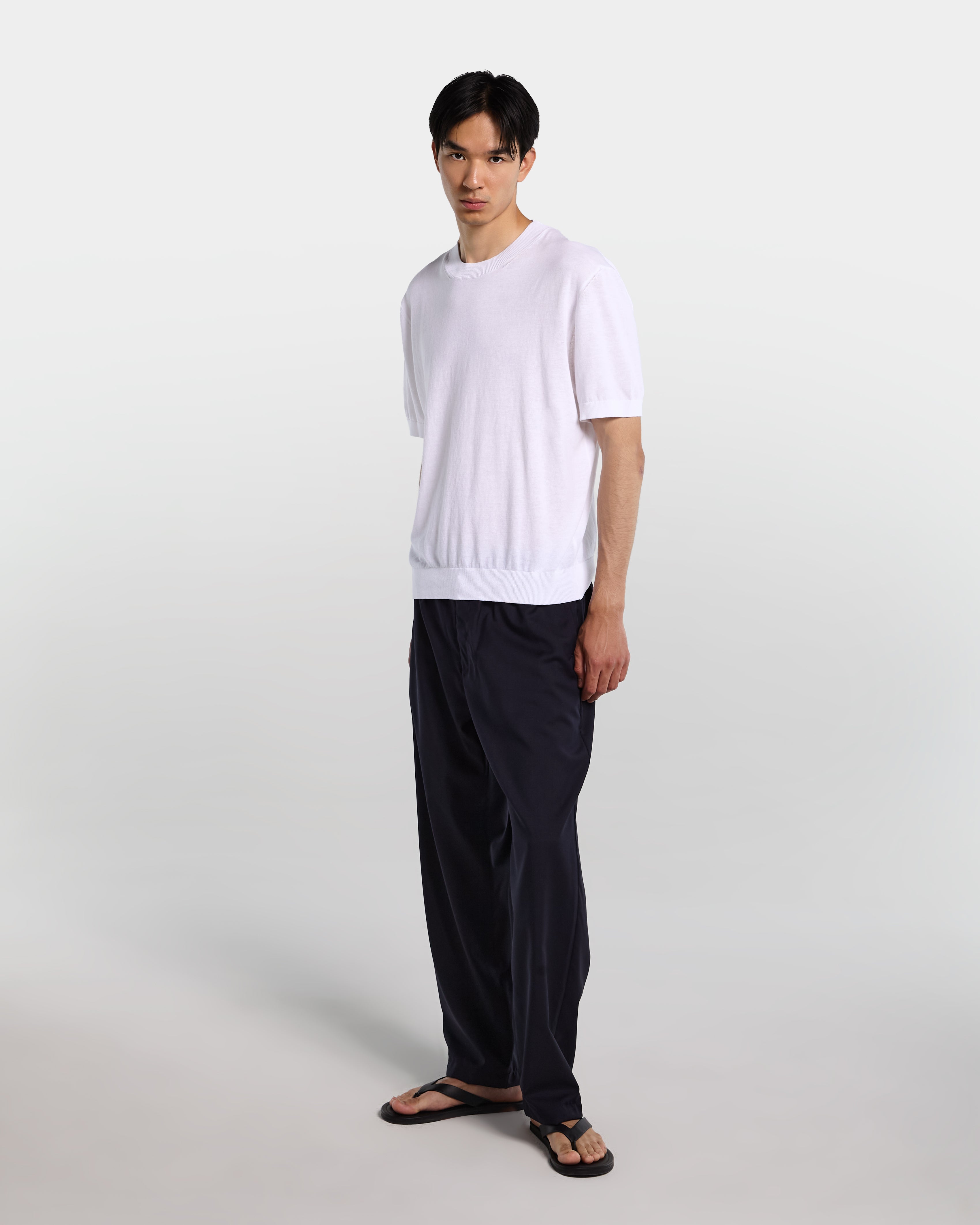 White knit t-shirt
