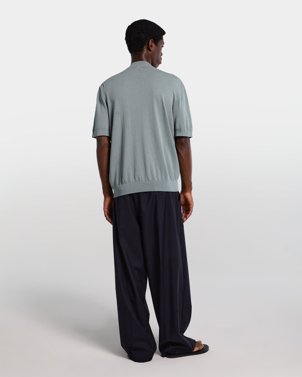 Sage green knit t-shirt