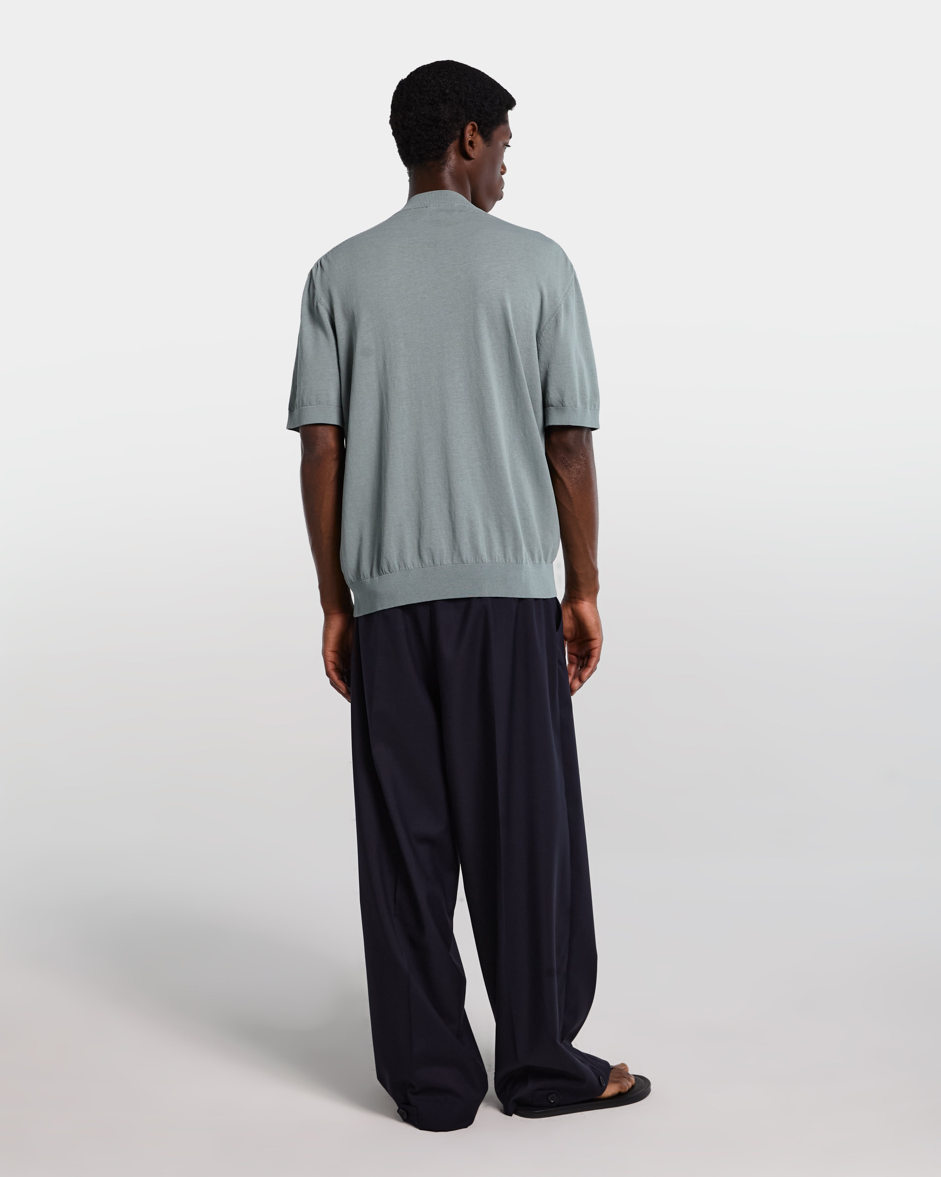 Sage green knit t-shirt