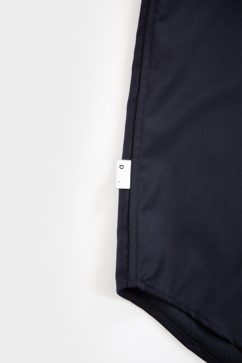 Navy blue tailored wool overshirt 