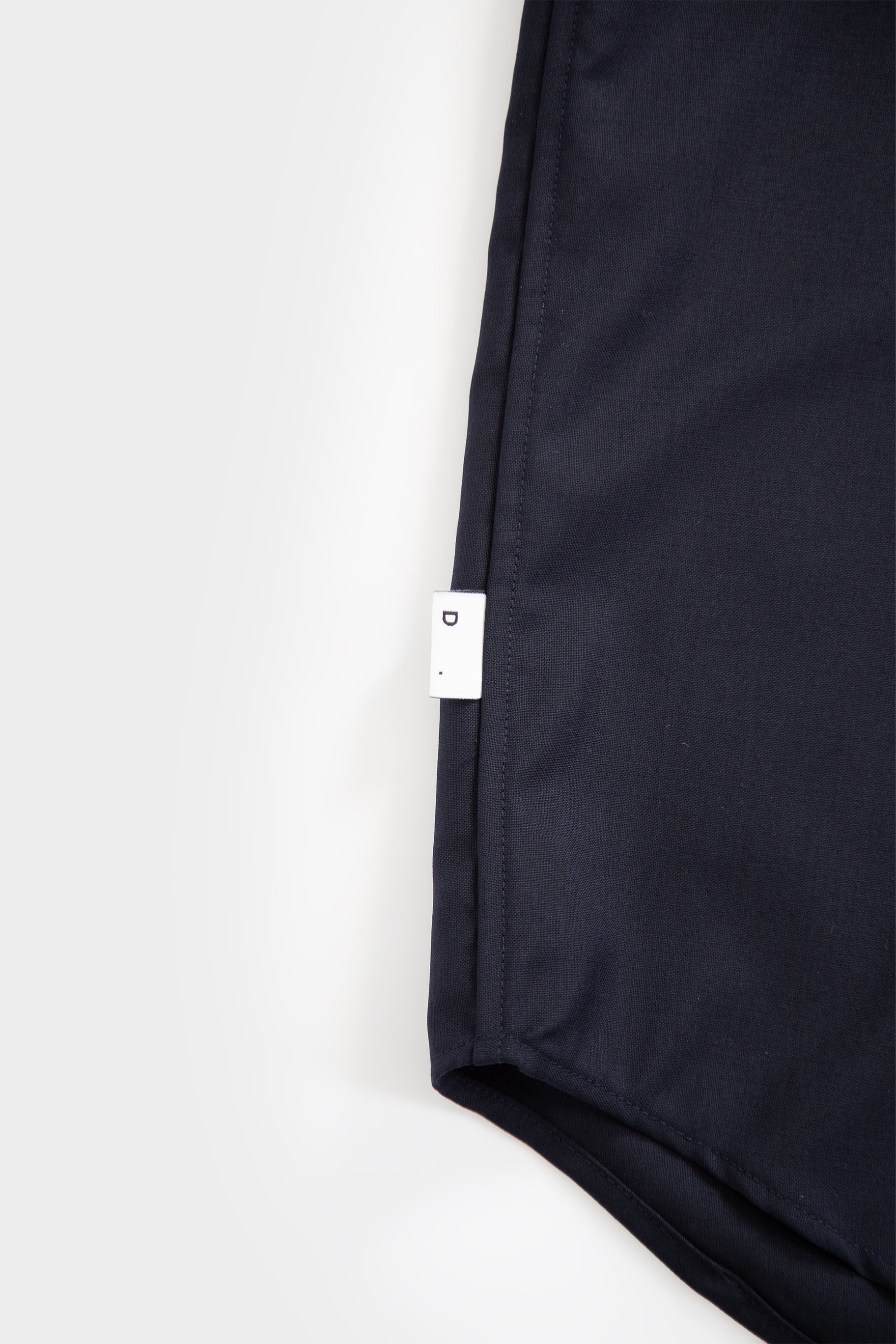 Navy blue tailored wool overshirt 