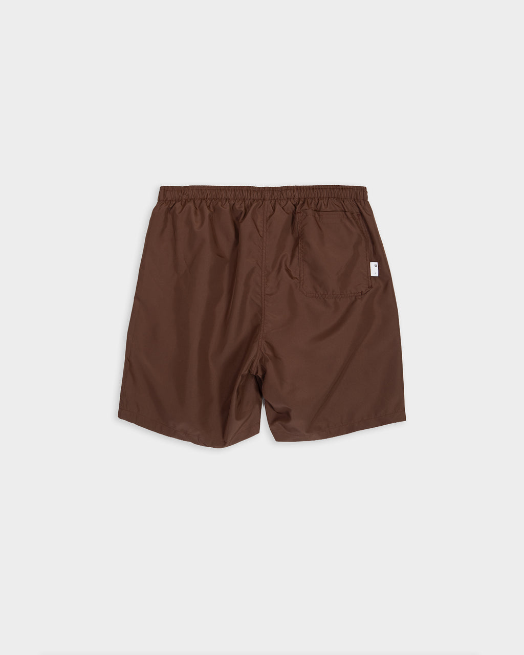 Brown nylon swimshort 