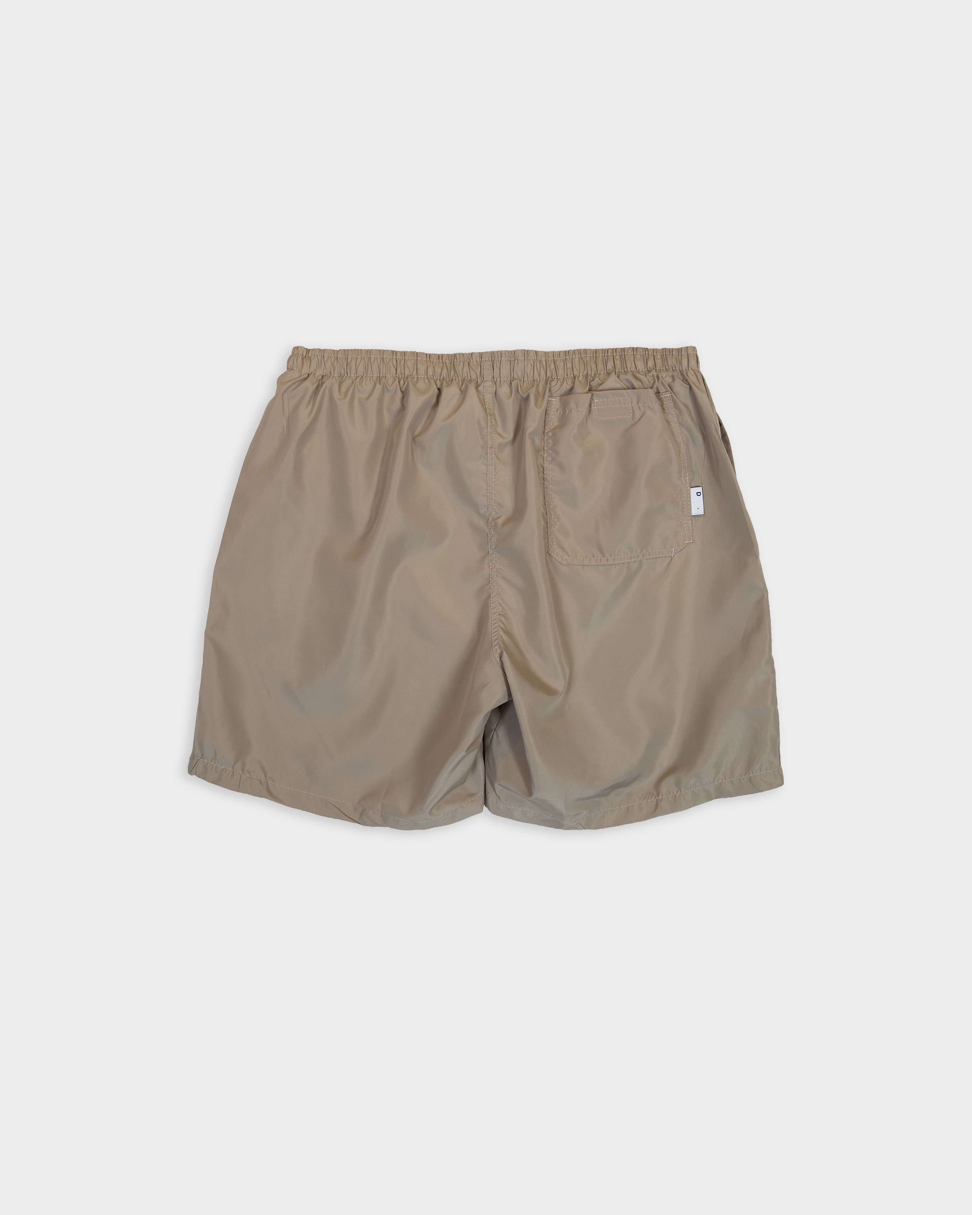 Beige nylon swimshort 