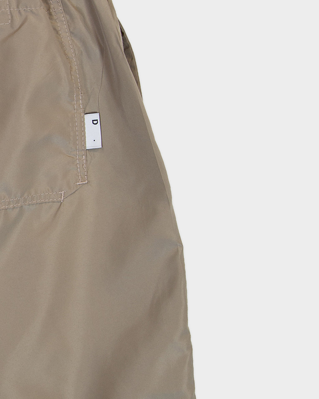 Beige nylon swimshort 