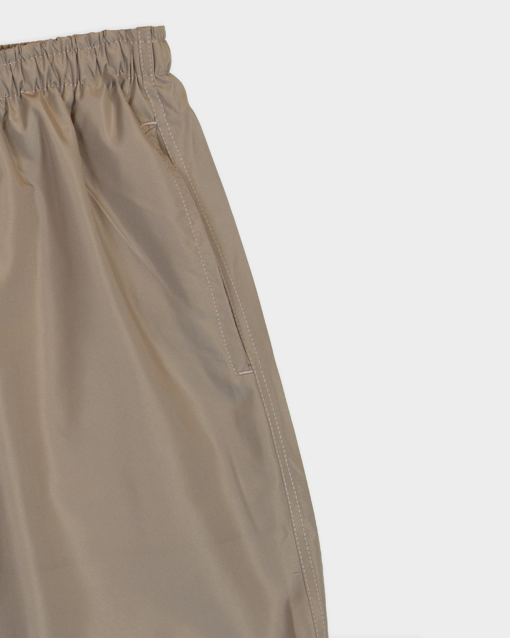 Beige nylon swimshort 