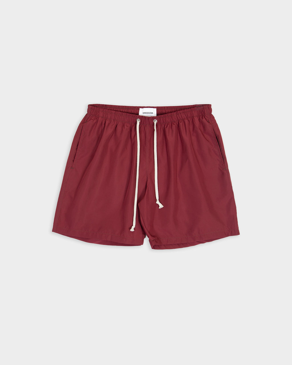 Burgundy nylon swimshort 