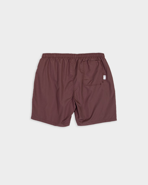 Mauve nylon swimming shorts