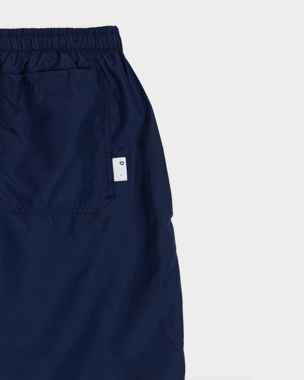 Navy blue nylon swimshort 