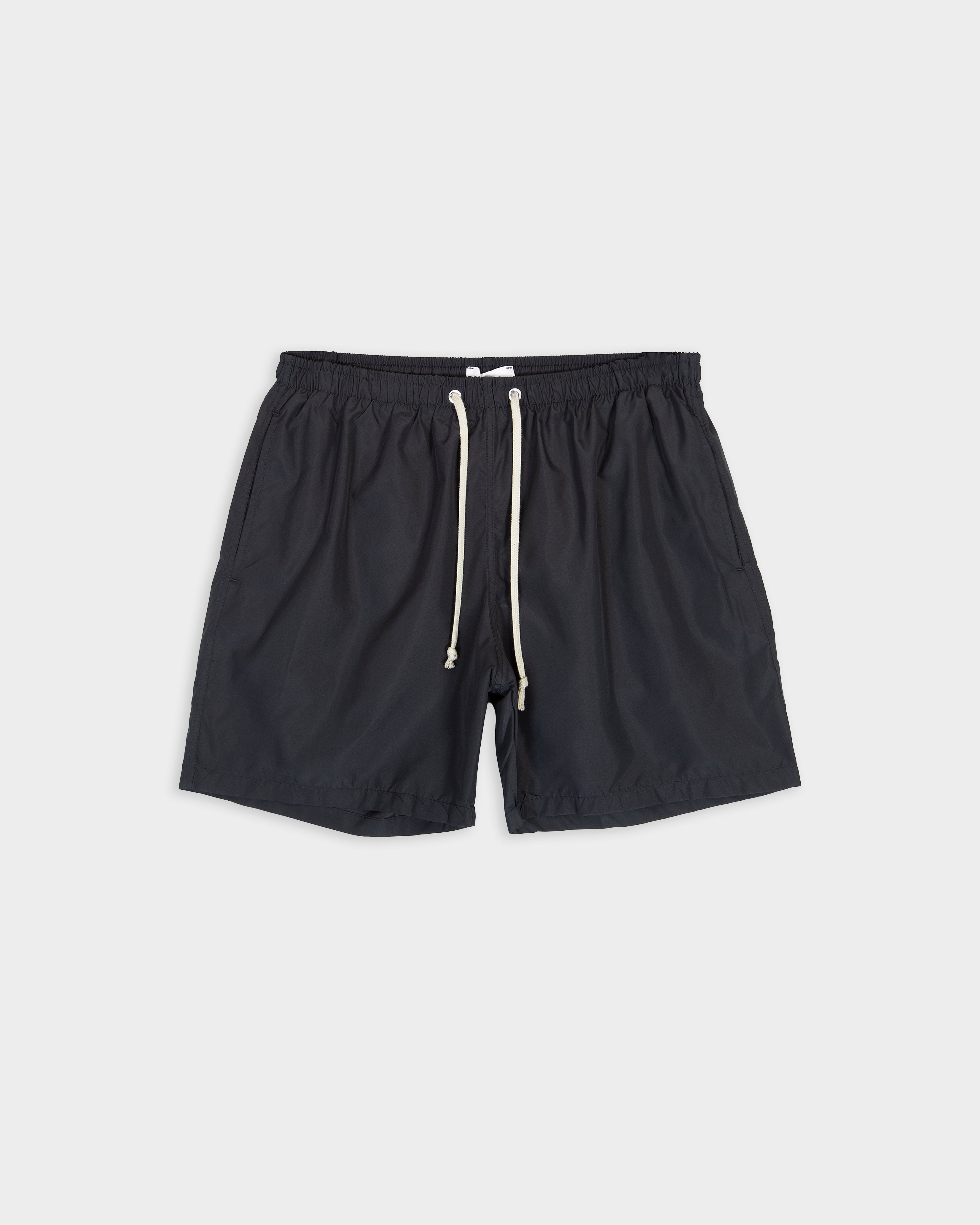 Black nylon swimshort 