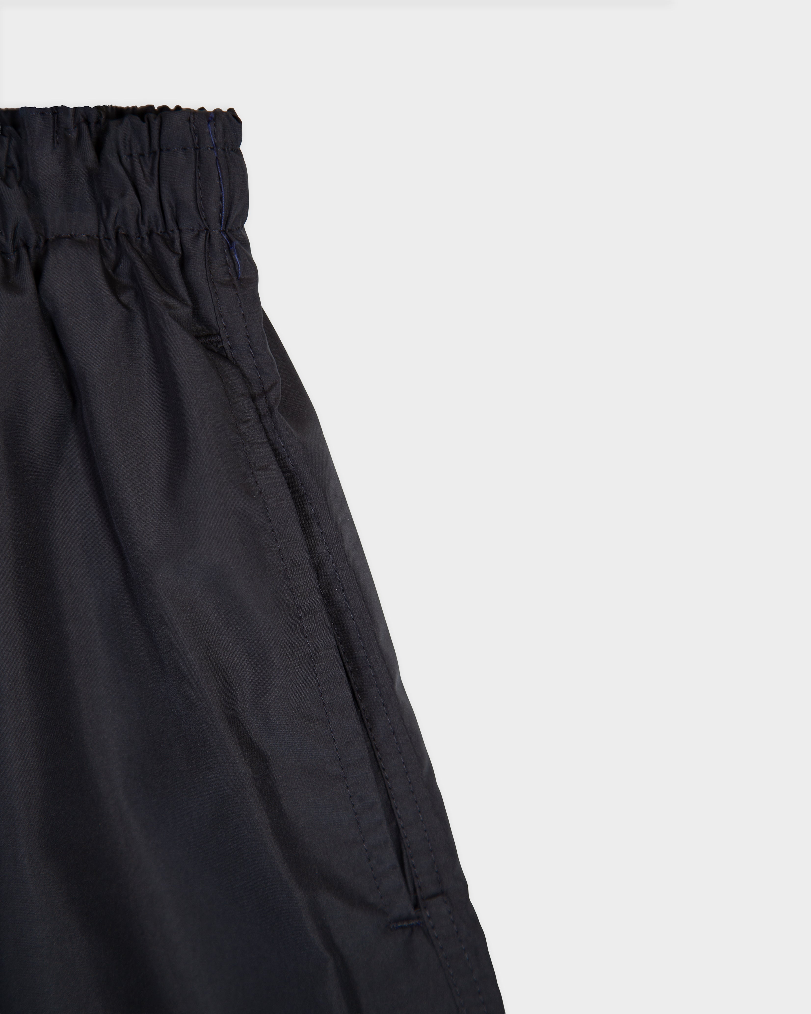 Black nylon swimshort 