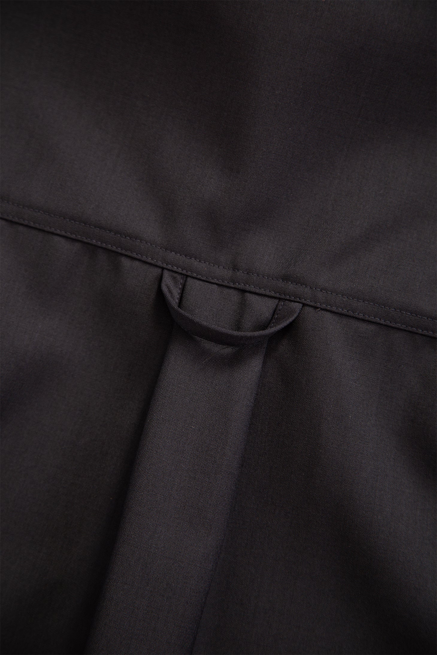 Navy blue tailored wool overshirt 
