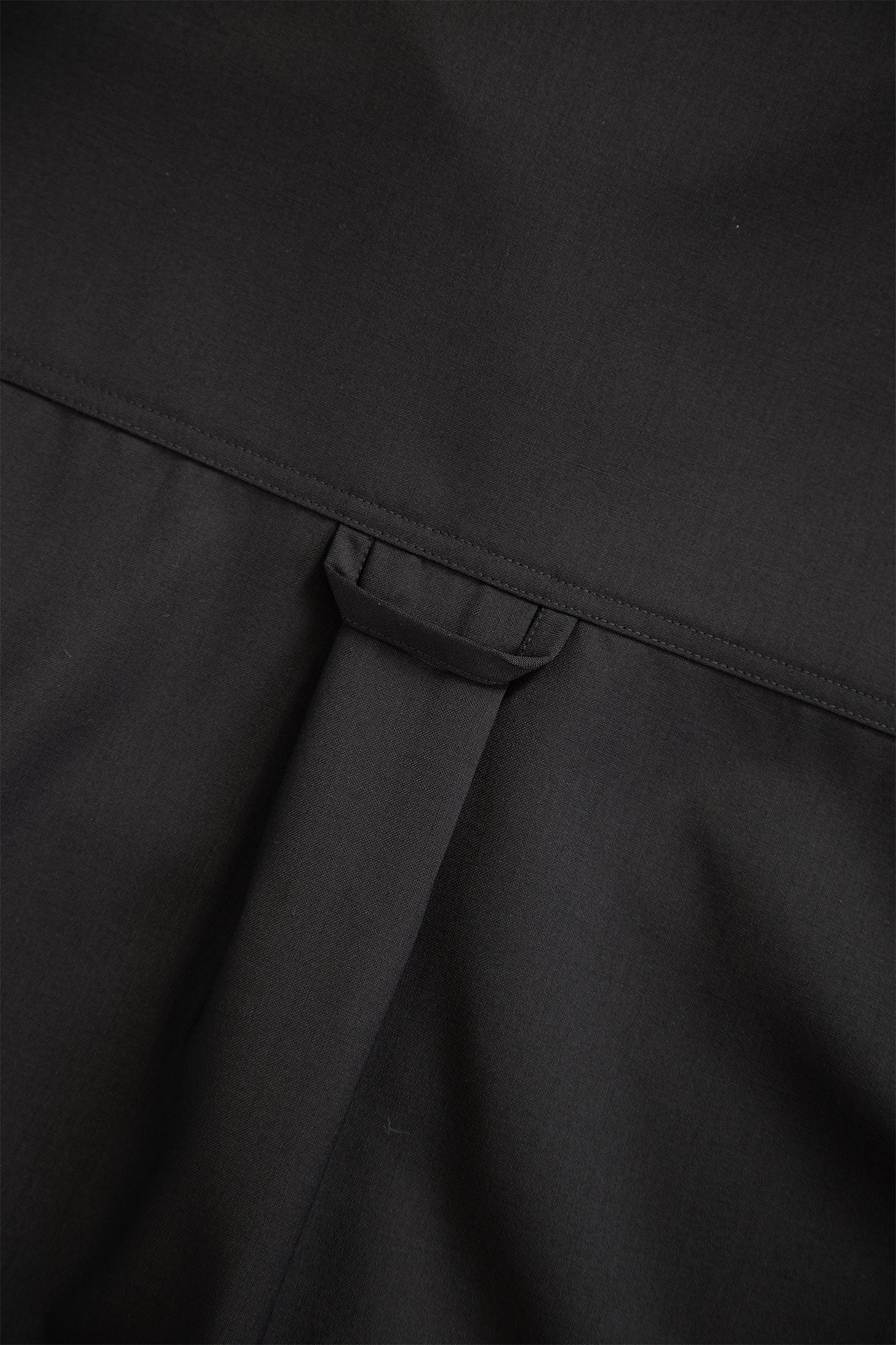 Black tailored wool overshirt 