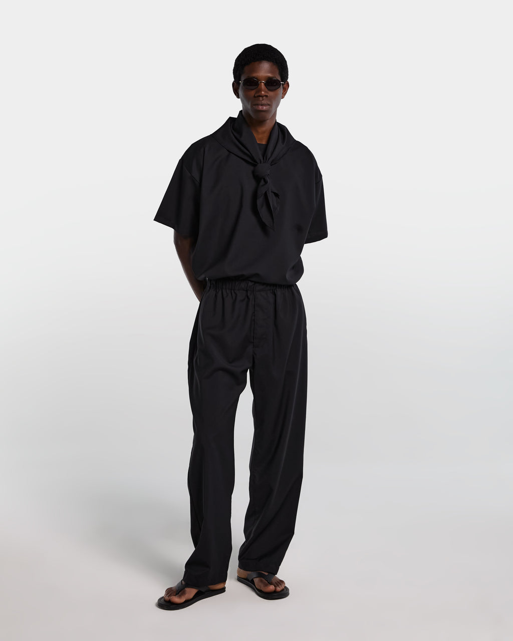 Black Frescolana T-shirt with bandana
