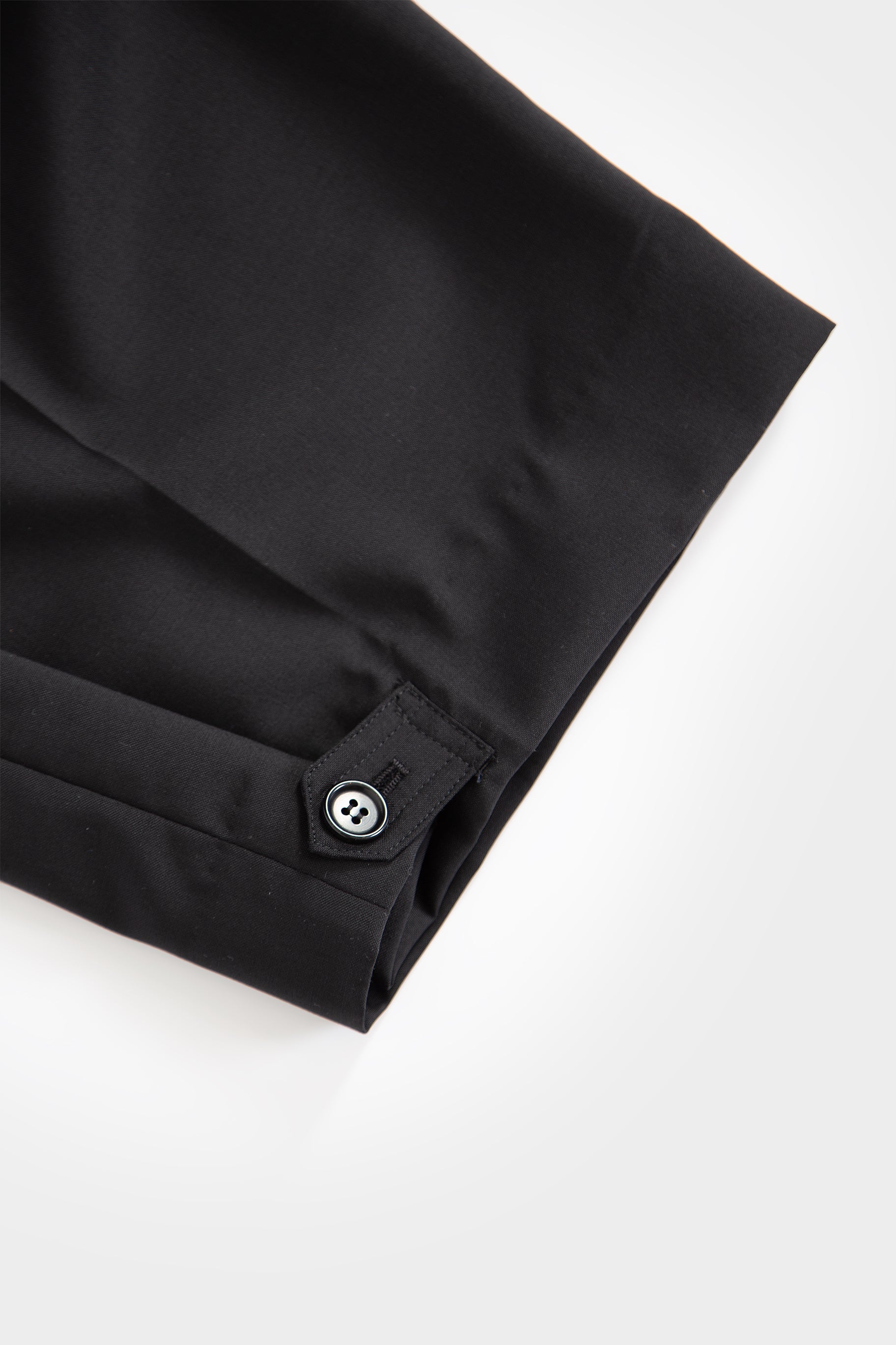 Black trousers in fresco wool
