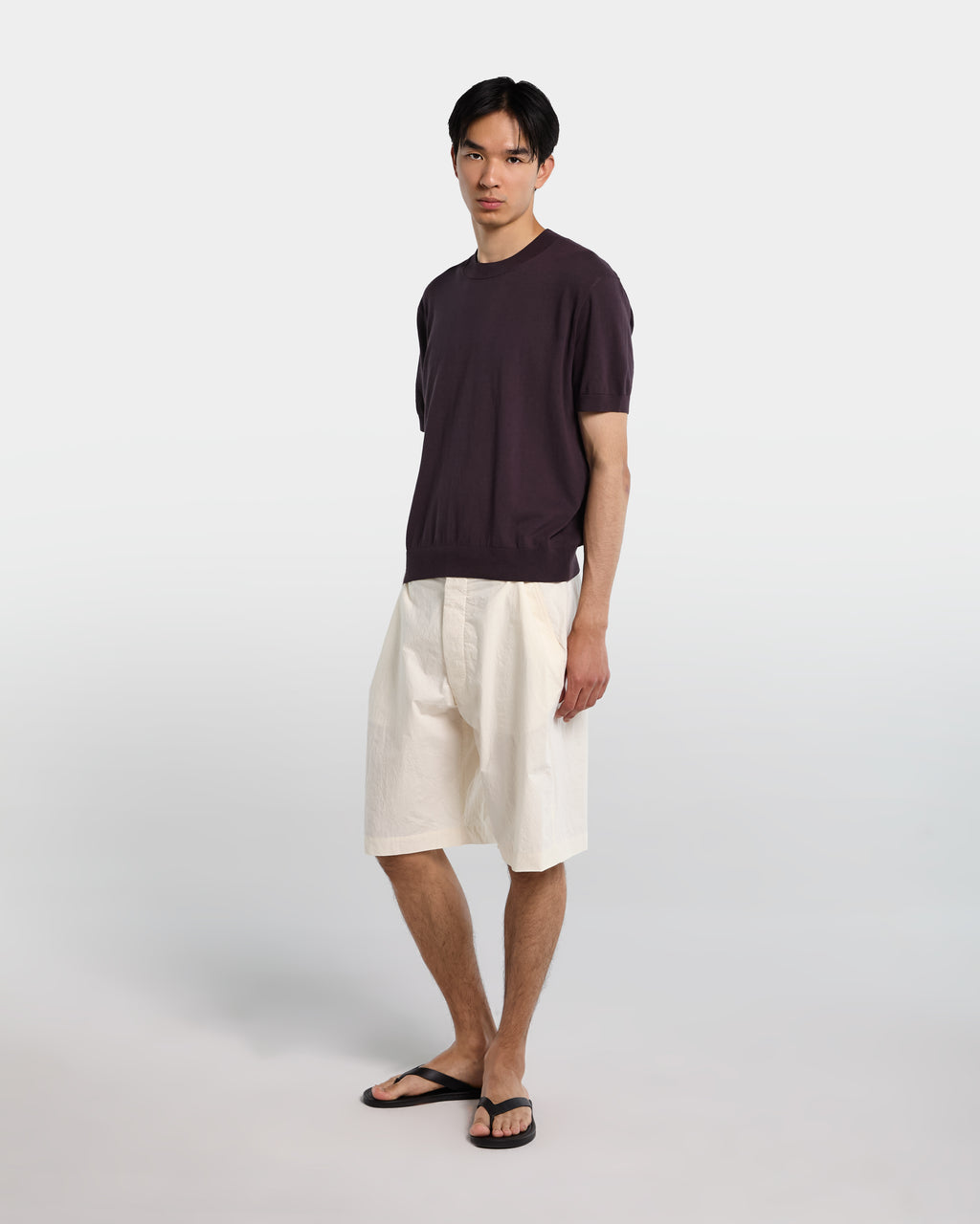 Brown knitted T-shirt