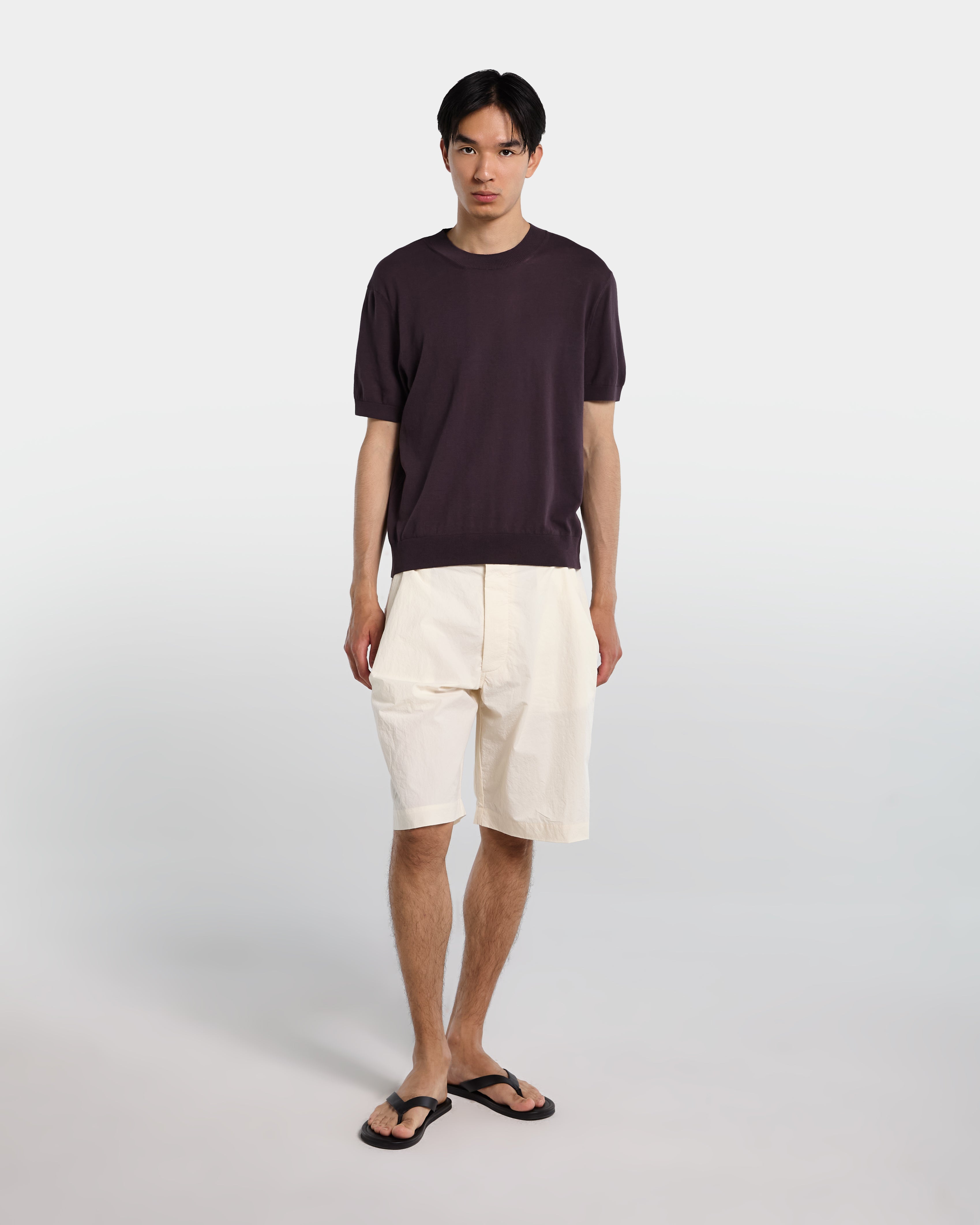 Brown knitted T-shirt