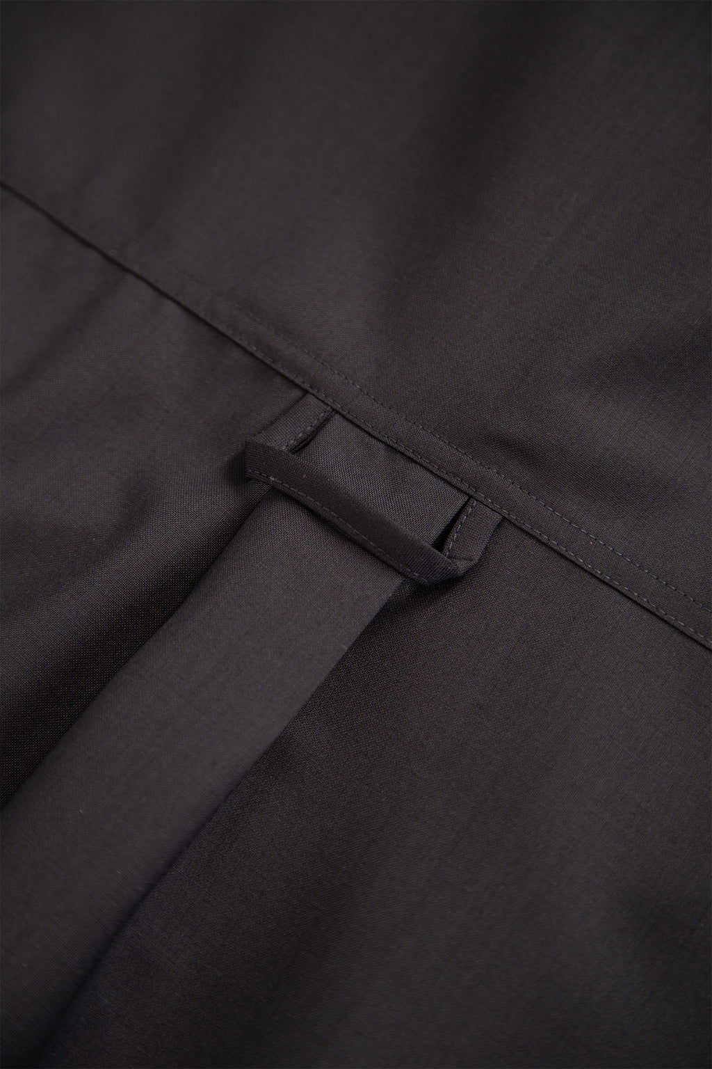 Navy blue fresco wool shirt with zip