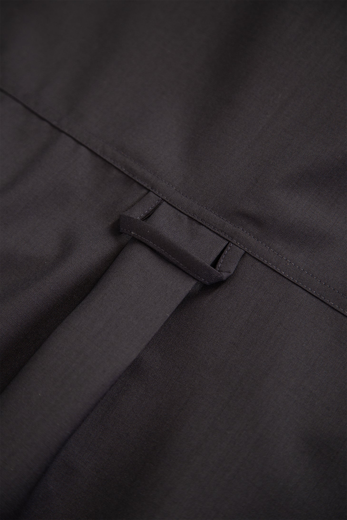 Navy blue fresco wool shirt with zip