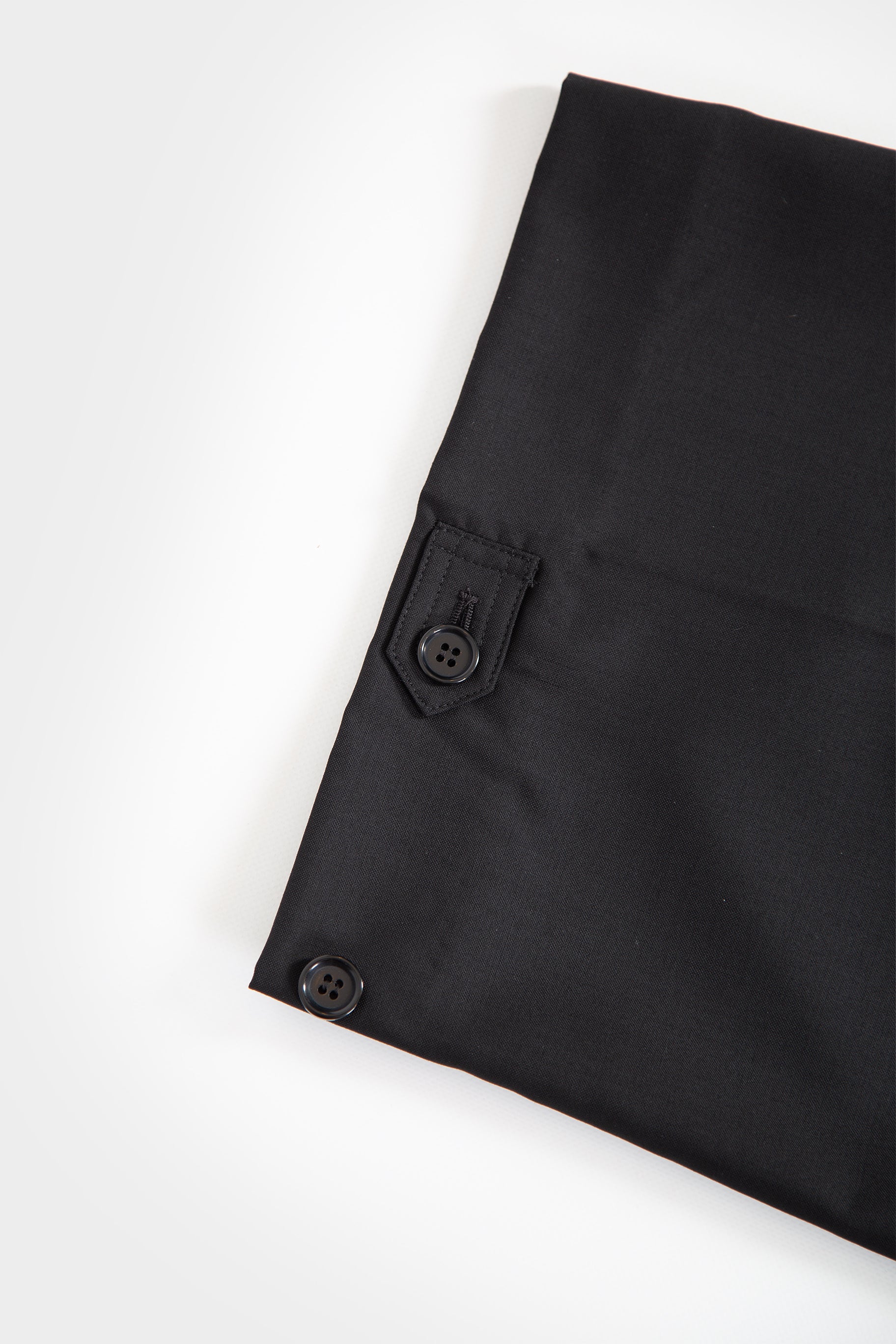 Black trousers in fresco wool